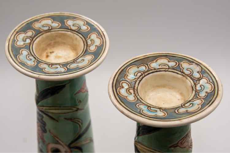 2 Heygill Chinese Candleholders