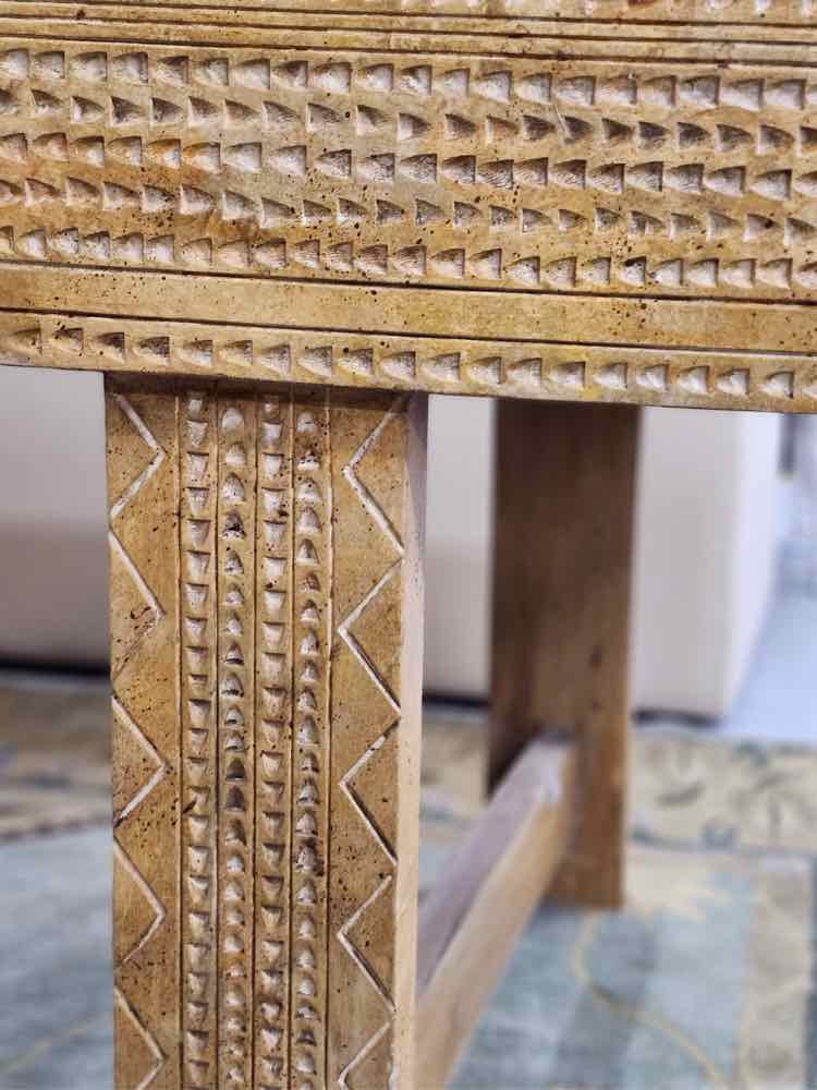 Large Carved Console Table