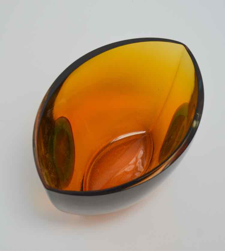 Waterford Amber/Blue Vase