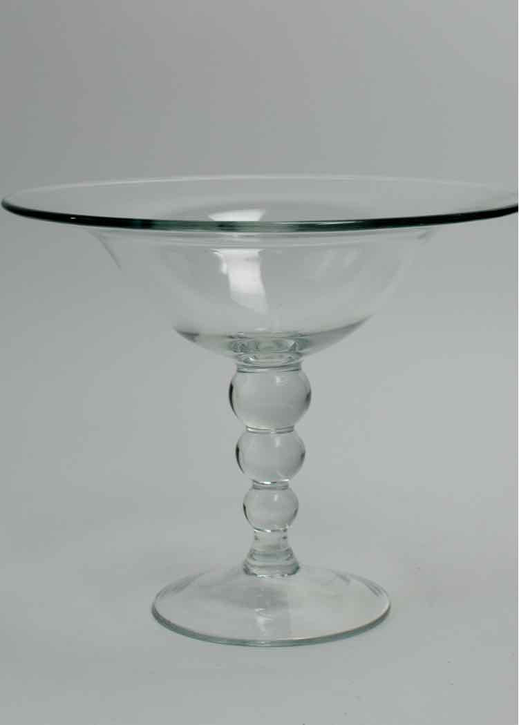 Krosno Clear Glass Pedestal Bowl