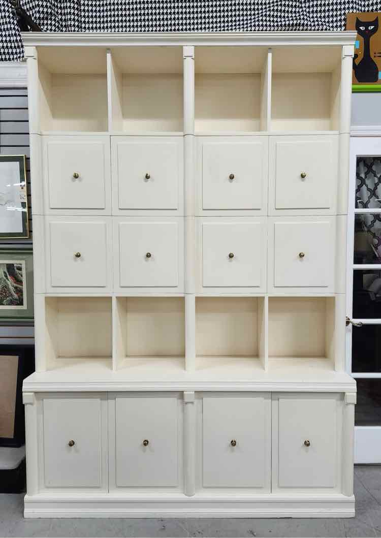 2 Piece White Cabinet