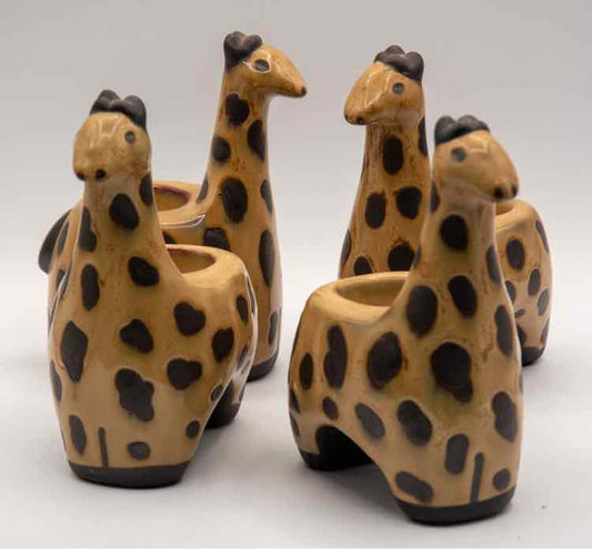 Vtg. 4pc Pier 1 Giraffe Tea Light Holders