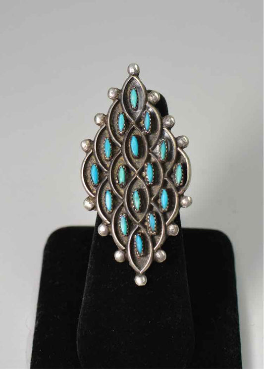 Zuni.925 Needlepoint Ring