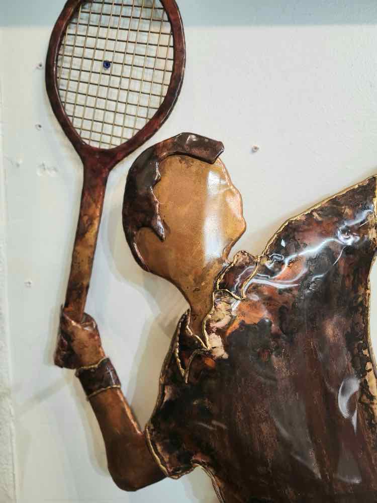 "The Serve" Tennis Sculpture by R. St. Croix