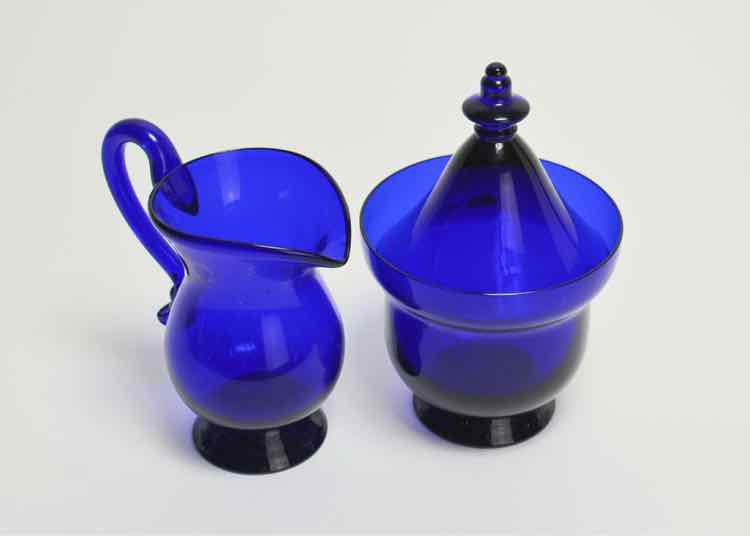 Cobalt Blue Creamer & Sugar Set