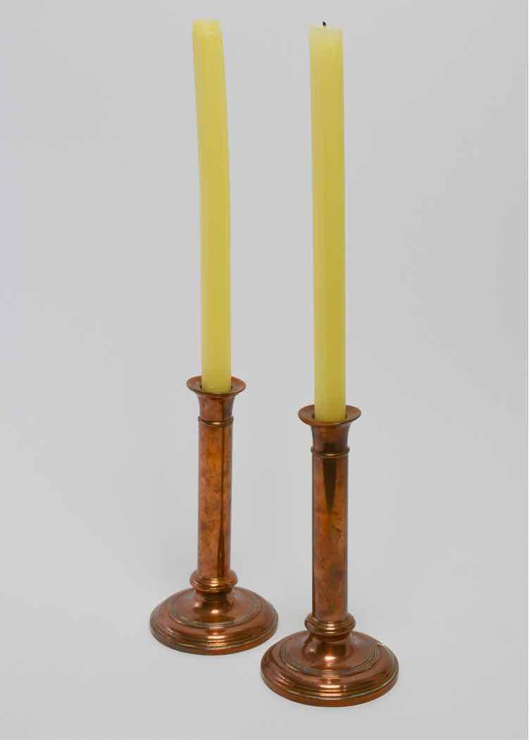 Copper 19th Century Candlesticks