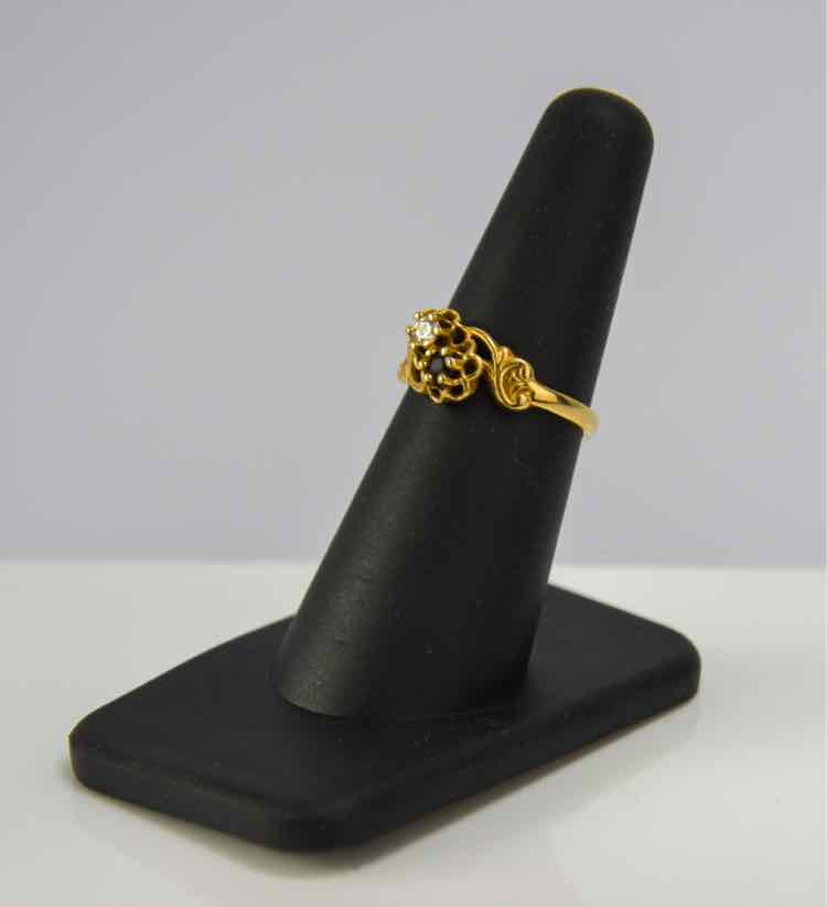 14k Garnet/Diamond Ring