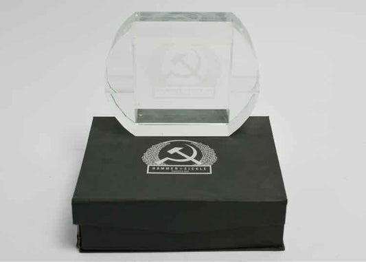 Hammer & Sickle Crystal Ashtray