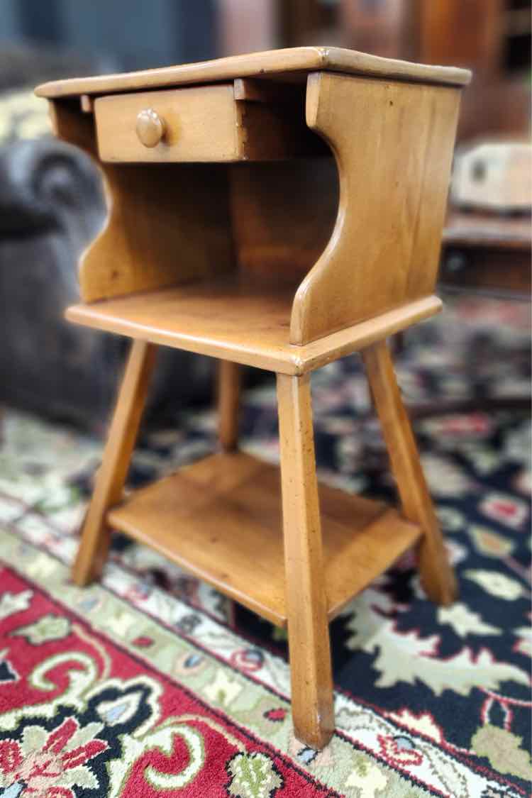 Vintage Wood End Table