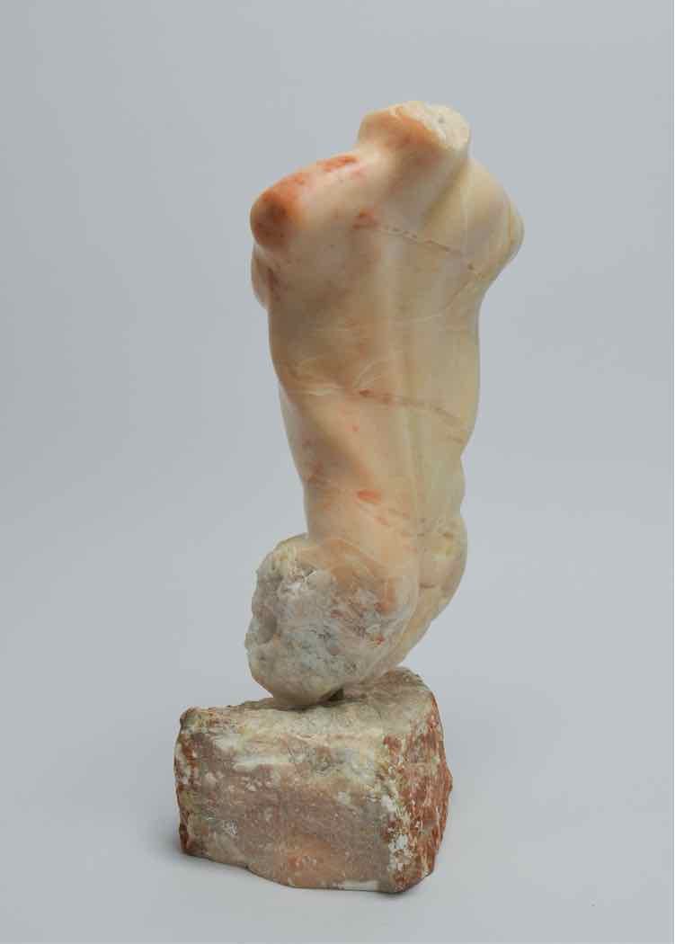Carved Marble Male Torso