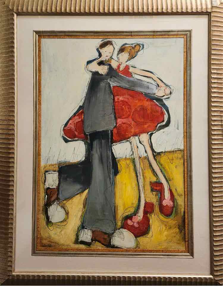 Art 'Dance into the Night' Signed Litho Kim Schuessler