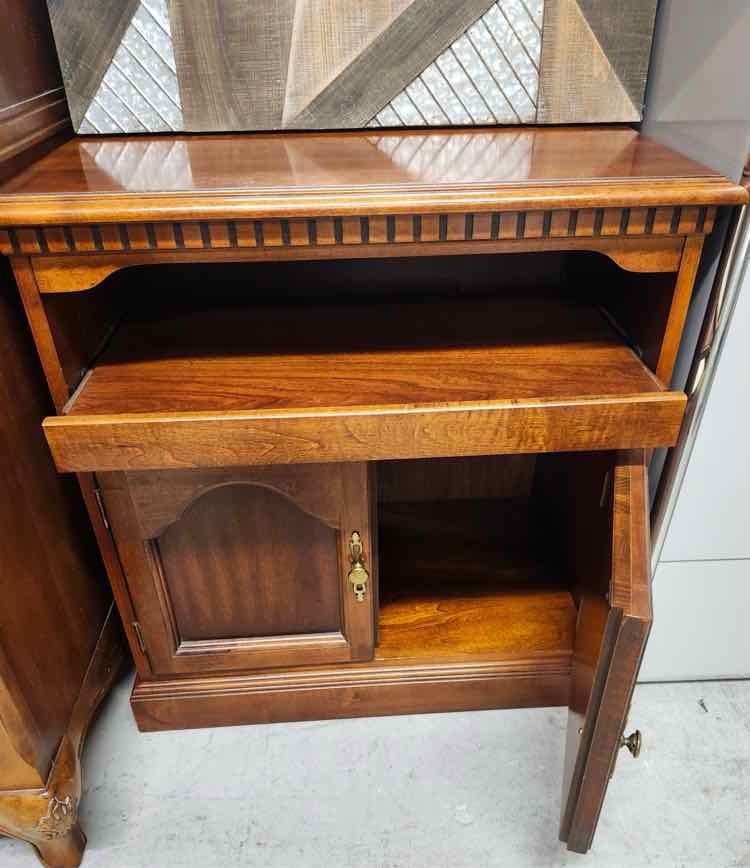 Vintage Wood Bar Cabinet