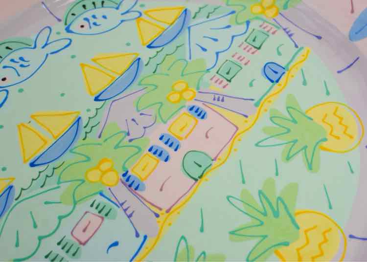 Susan Painter Pottery Florida Serving Platter