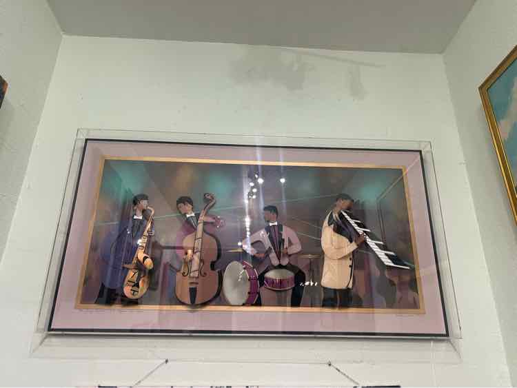 "Jazzy Quartet" Mixed Media by Emile Dekel