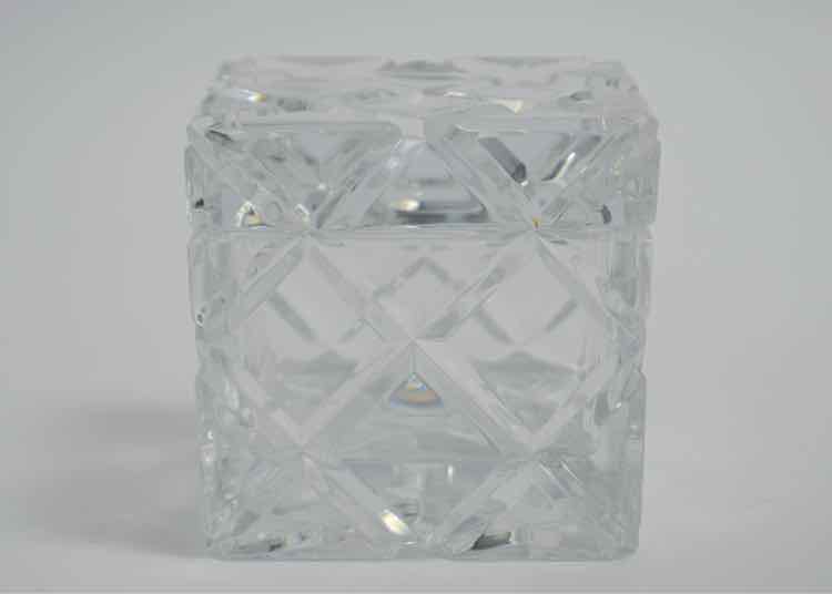 Crystal Cube Candy Dish