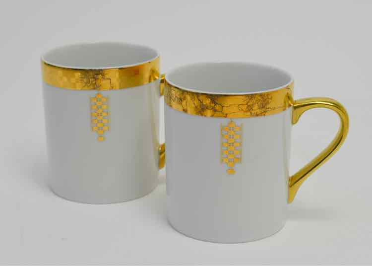 Pair of Tiffany & Co. Imperial Porcelain Mugs