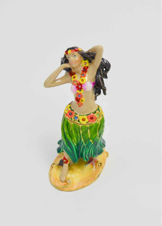 Fantasyard Hula Girl Trinket Box