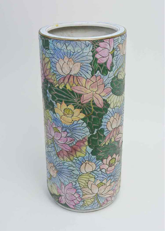 Asian Lotus Flower Umbrella Stand