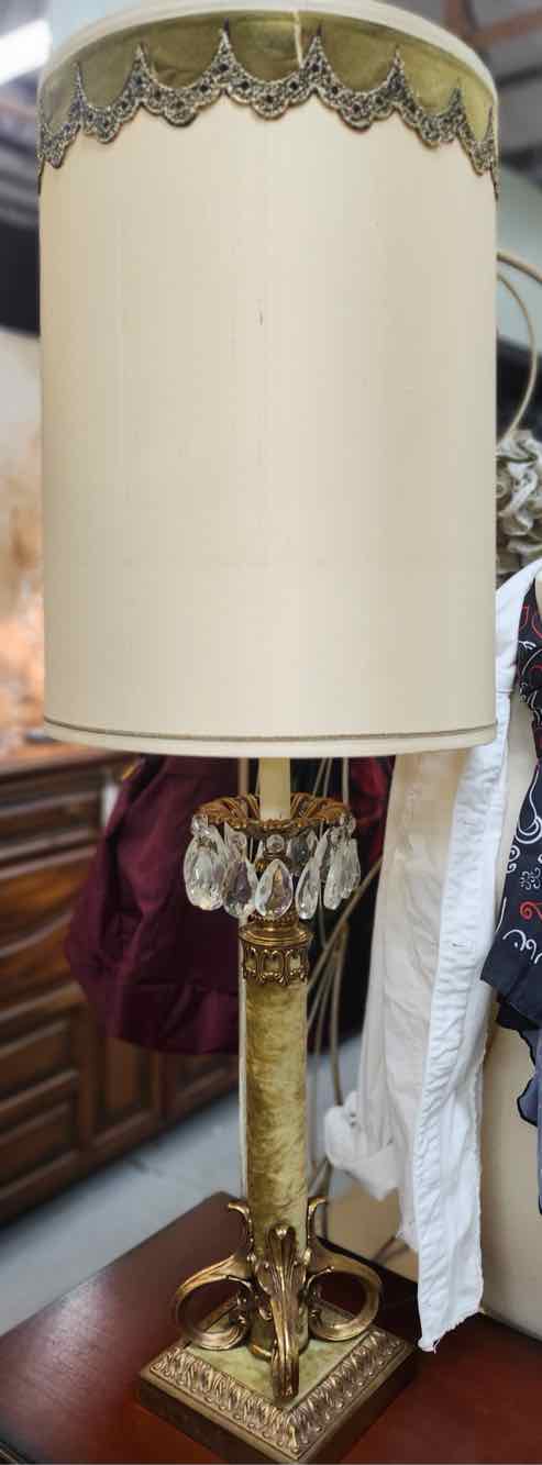 Pair of Antique Gold Regency Lamps