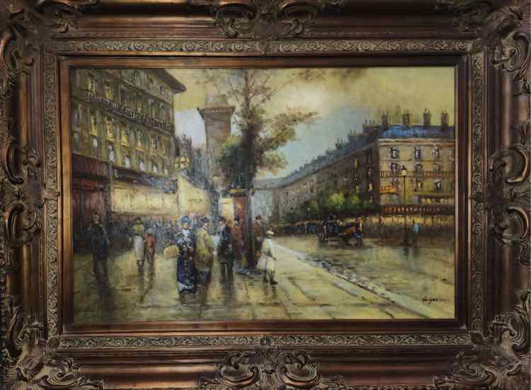Art Parisian Street Scene Oil Paintings