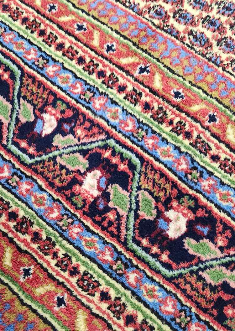 10'2"x14'6" Yellow/Red Rug