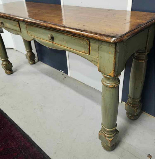 Woodland Wood/Green Sofa Table