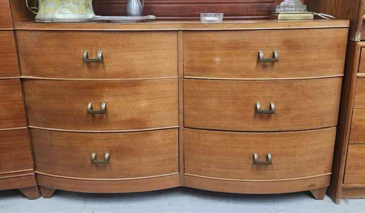 Art Deco Mahogany Six Drawer Dresser