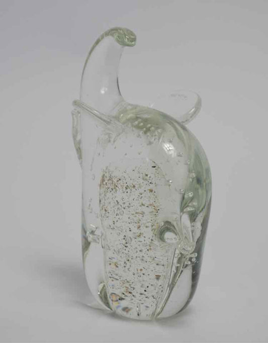 Glass Elephant Figurine