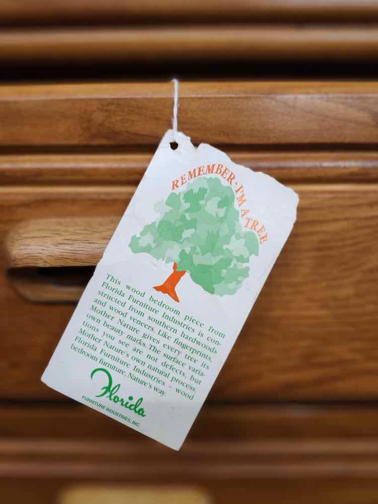 Oak Tall Boy Dresser