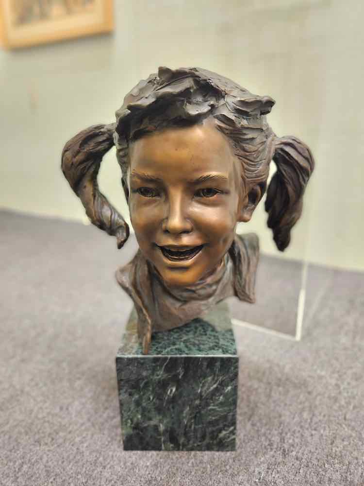 "Joy" Bronze Bust by Glenna M. Goodacre Art