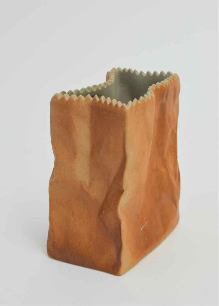 Rosenthal 'Paper Bag' Ceramic Vase