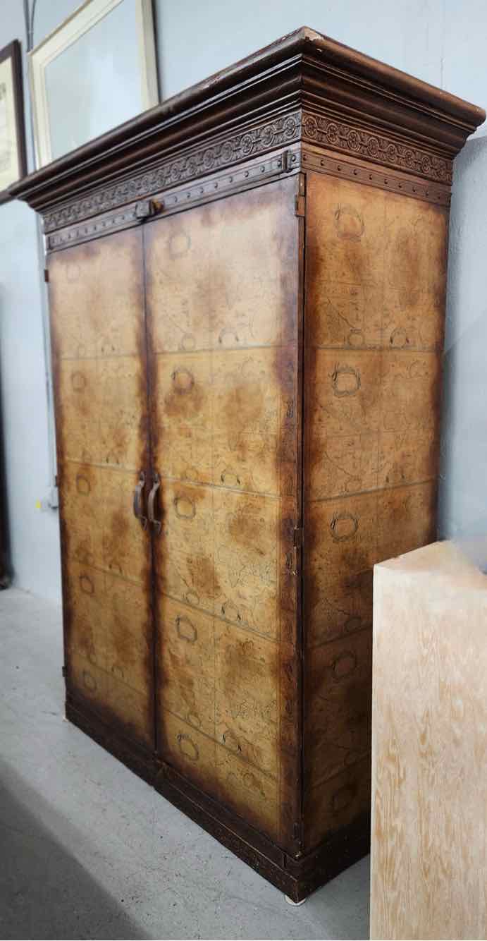 Map Print Armoire