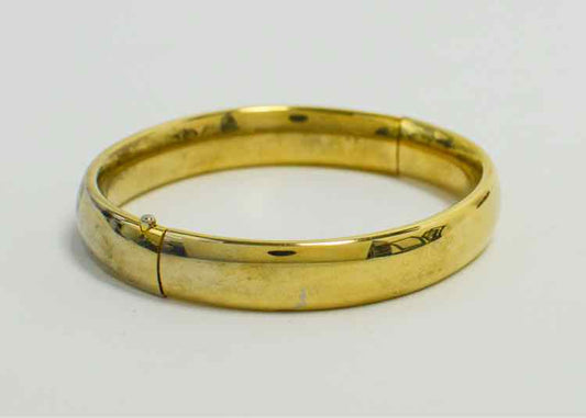 Bracelet Gold Oval Bangle