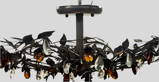 ELK Amber and Clear Crystal Lighting Fixture