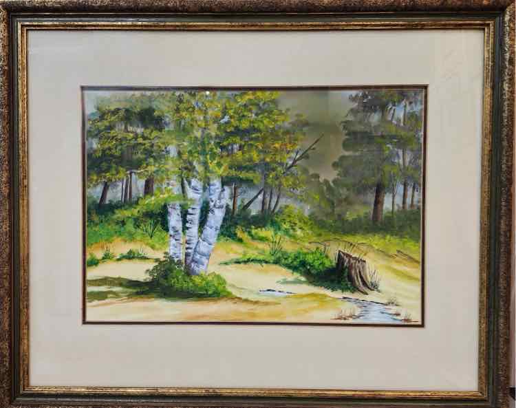 Florida Landscape Watercolor by EL Parnel
