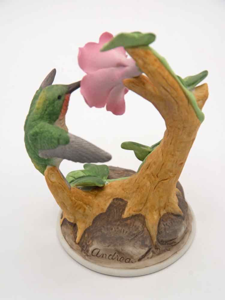 Andrew Sadck Hummingbird on Wood Stand
