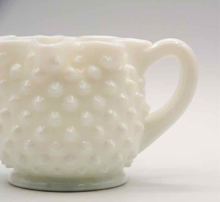 Vtg. Opaque White Milk Glass