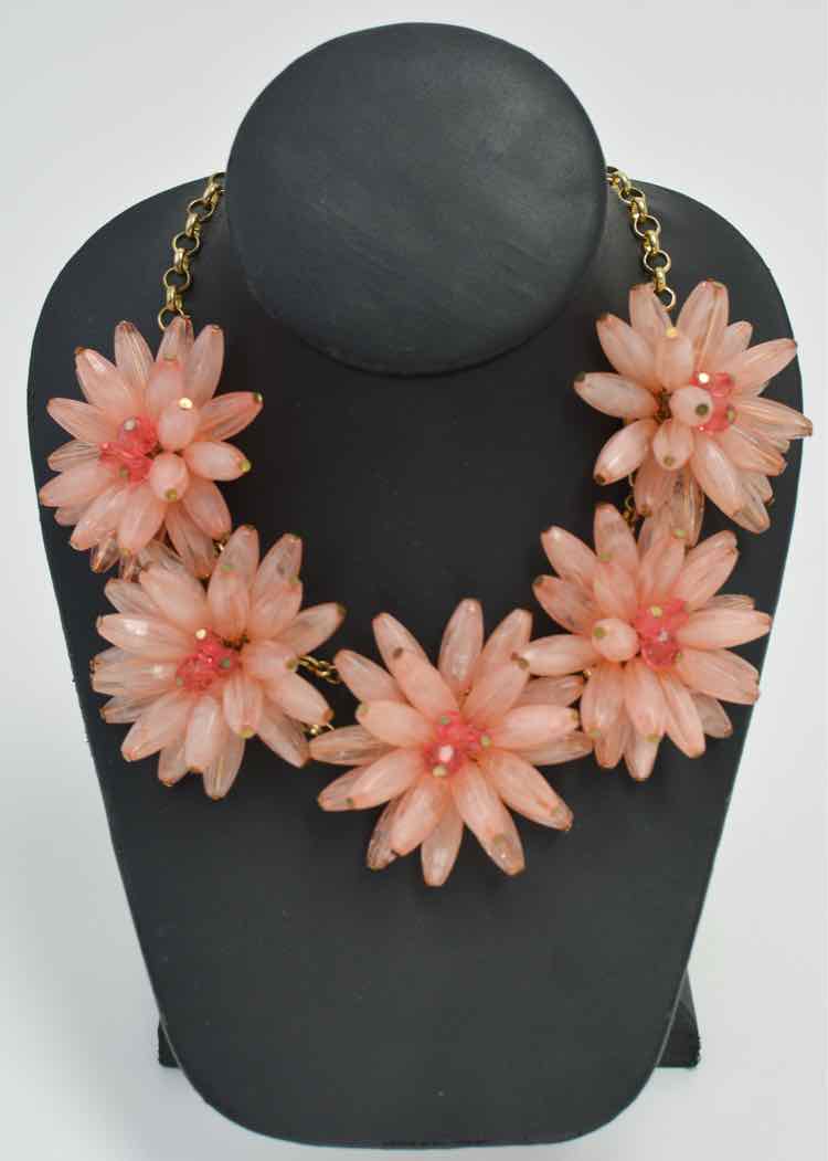 Lucite Floral Necklace