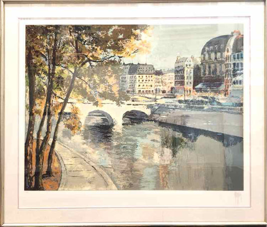 'St.Michel' Signed Litho, Mark King