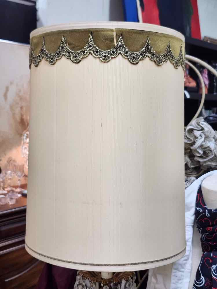 Pair of Antique Gold Regency Lamps