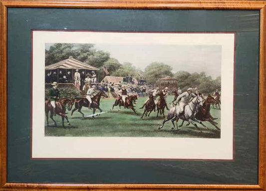 “Polo" Litho of Engraving by J.C Dolman 41”x31”