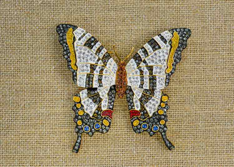Joan Rivers Butterfly - Large Brooch
