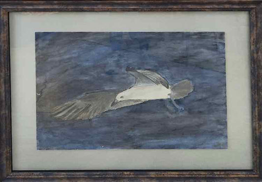 Art 'Johnathan Livingston Seagull' Watercolor, Unknown