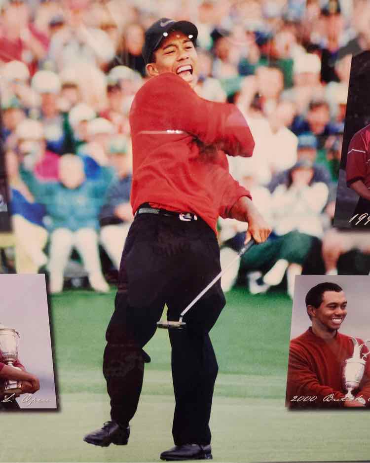 Art "Grand Slam" Tiger Woods Collage