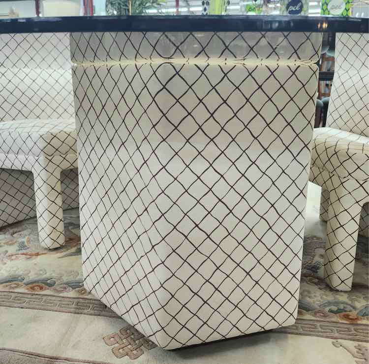 MCM Round Glass Table