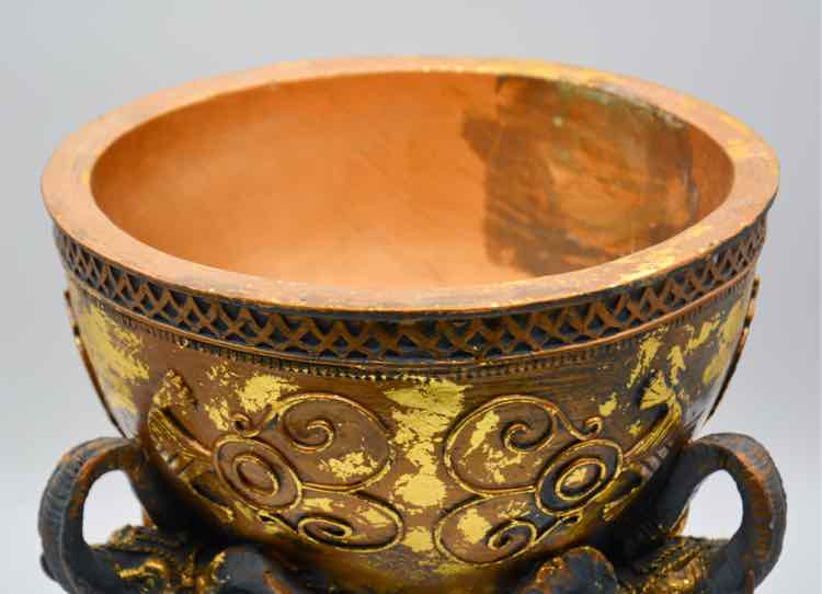 Gold & Black Elephant Platter