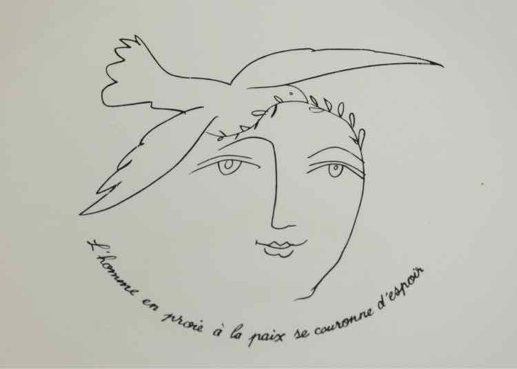 Pablo Picasso Design 'Face of Peace'Signed Dish