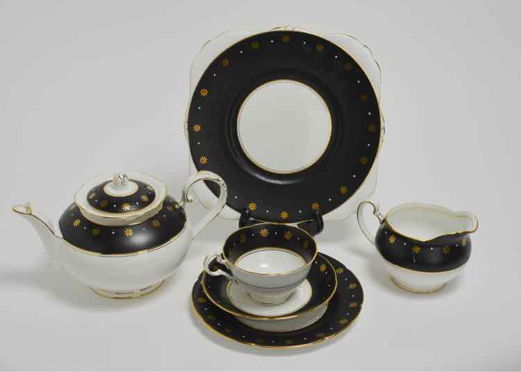 Grafton Black & Gold China