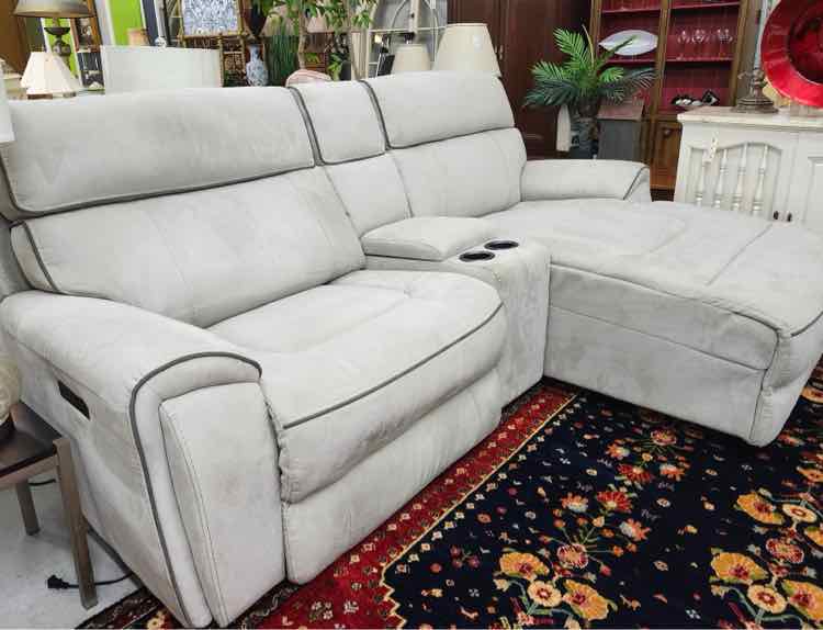 Grey Electric Couch w/ Chaise