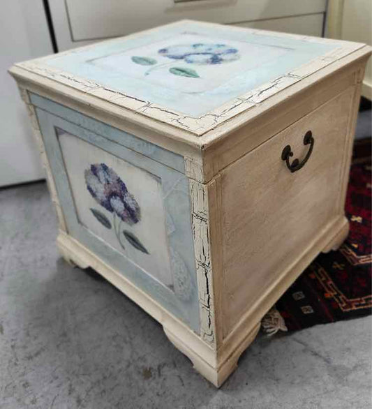 Flower Painted Storage Chest